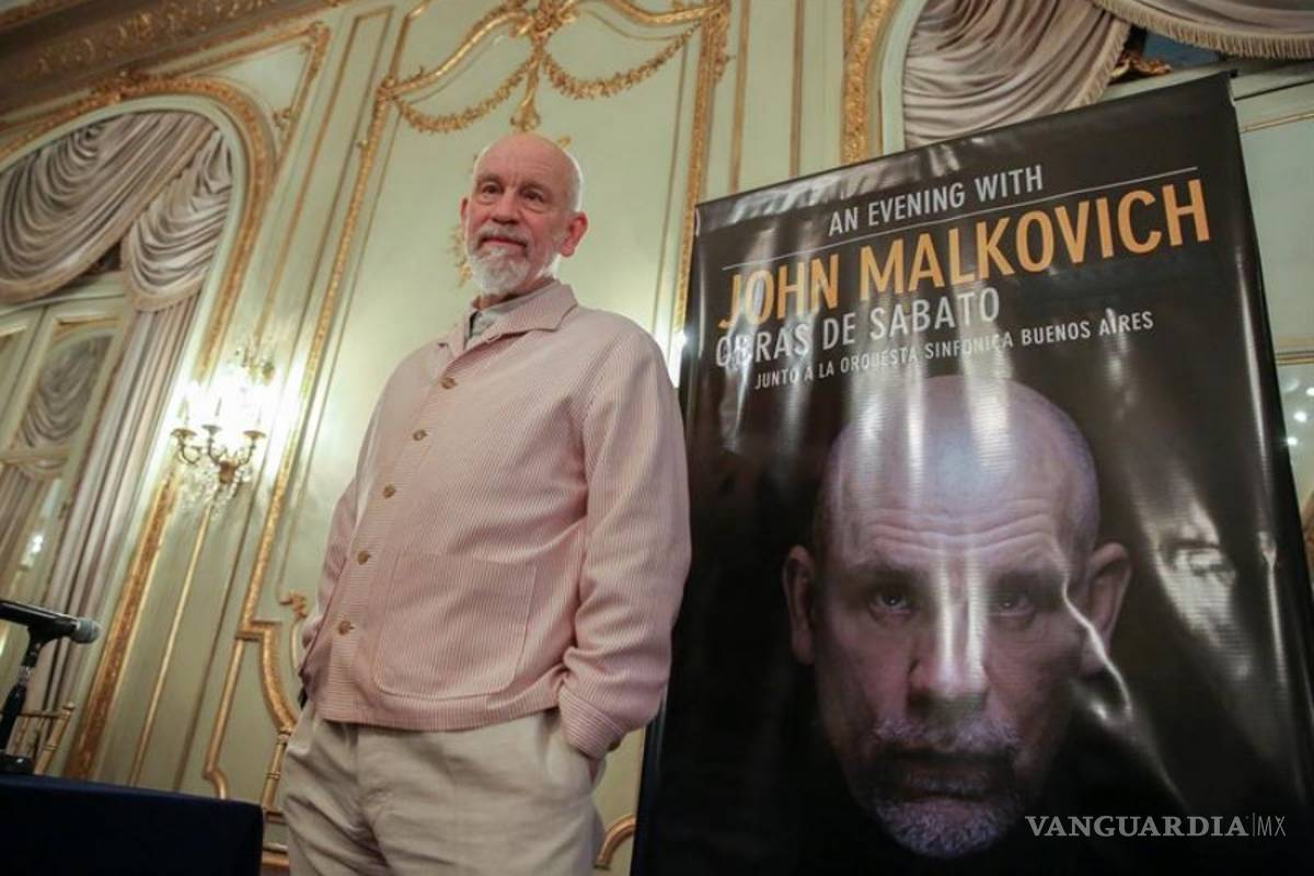 John Malkovich, protagonista sinfónico de Sabato y Tolstói en Buenos Aires