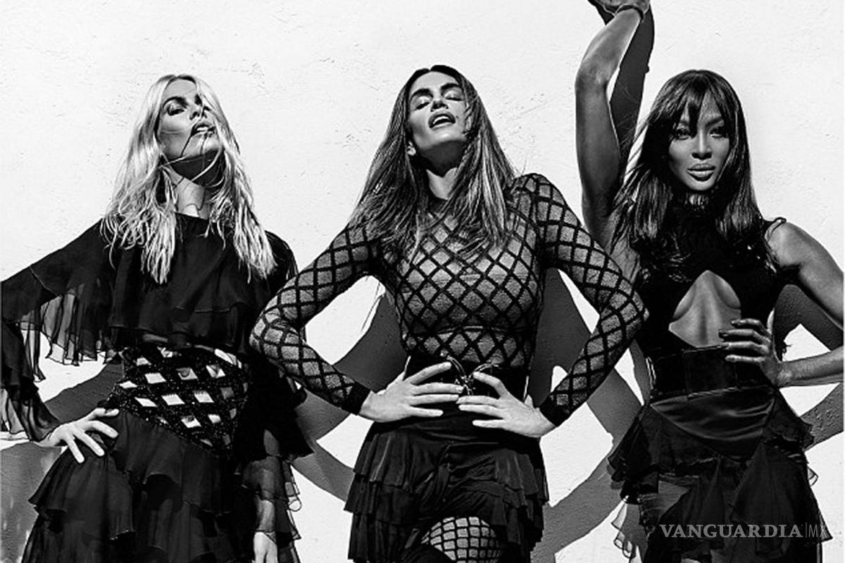 Claudia Schiffer, Cindy Crawford y Naomi Campbell, juntas tras 25 años