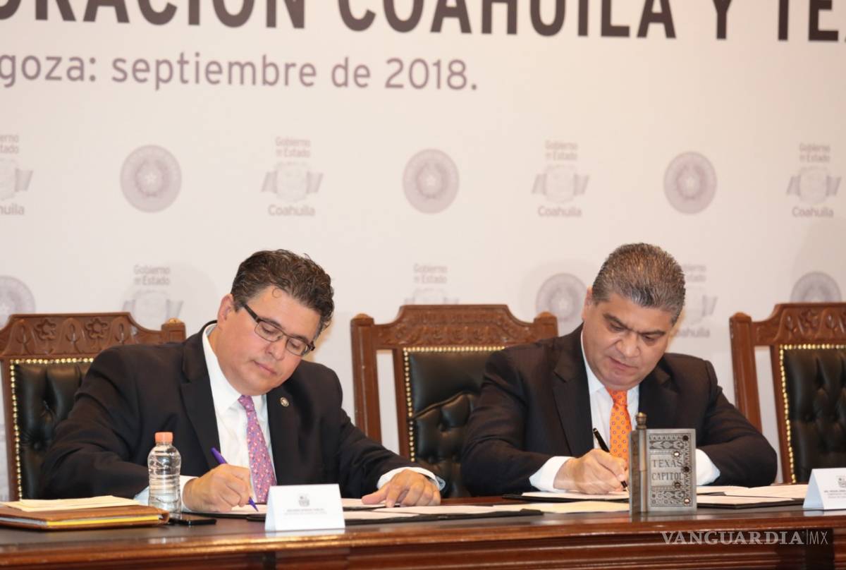 $!Firma Miguel Riquelme convenio de colaboración de seguridad, comercio y educación con Texas