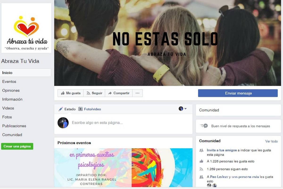 $!Contra el suicidio ¡abraza tu vida!