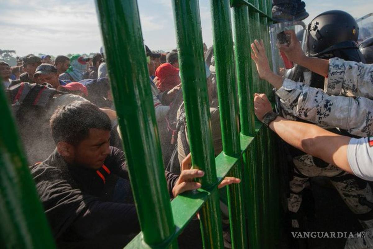 Controla la Guardia Nacional ingreso de nueva caravana migrante por el sur de México