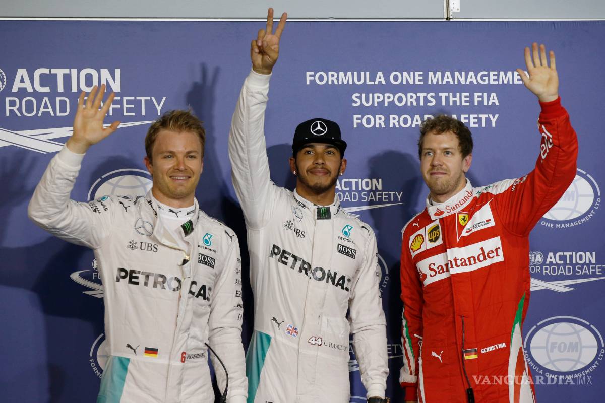 Hamilton saldrá primero, al lado de Rosberg, en el Gran Premio de Baréin
