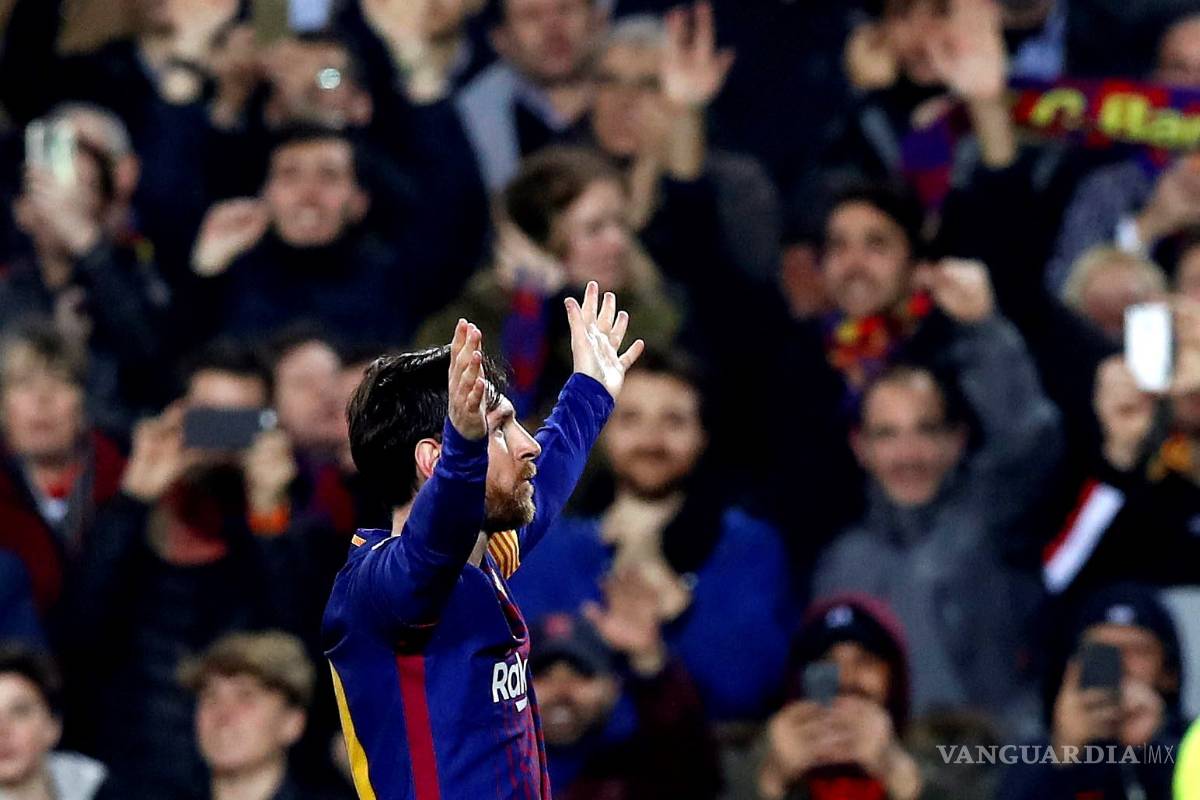 ¡Siempre al 100! Califica Messi al Barcelona y anota su centenario de goles en Champions League
