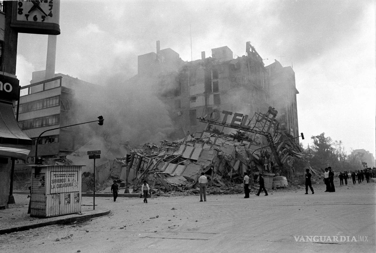 $!Sobre el sismo del 19 de septiembre de 1985, Valdés González explicó que el fenómeno de magnitud 8.1 rompió una falla de 180 kilómetros de longitud.