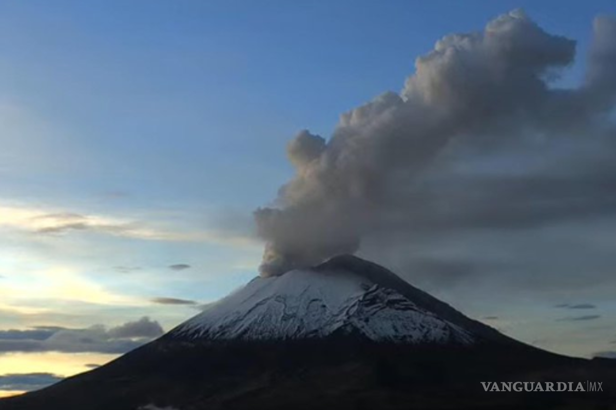 Exhalaciones con ceniza volcánica del Popocatépetl podrían afectar a seis estados de México