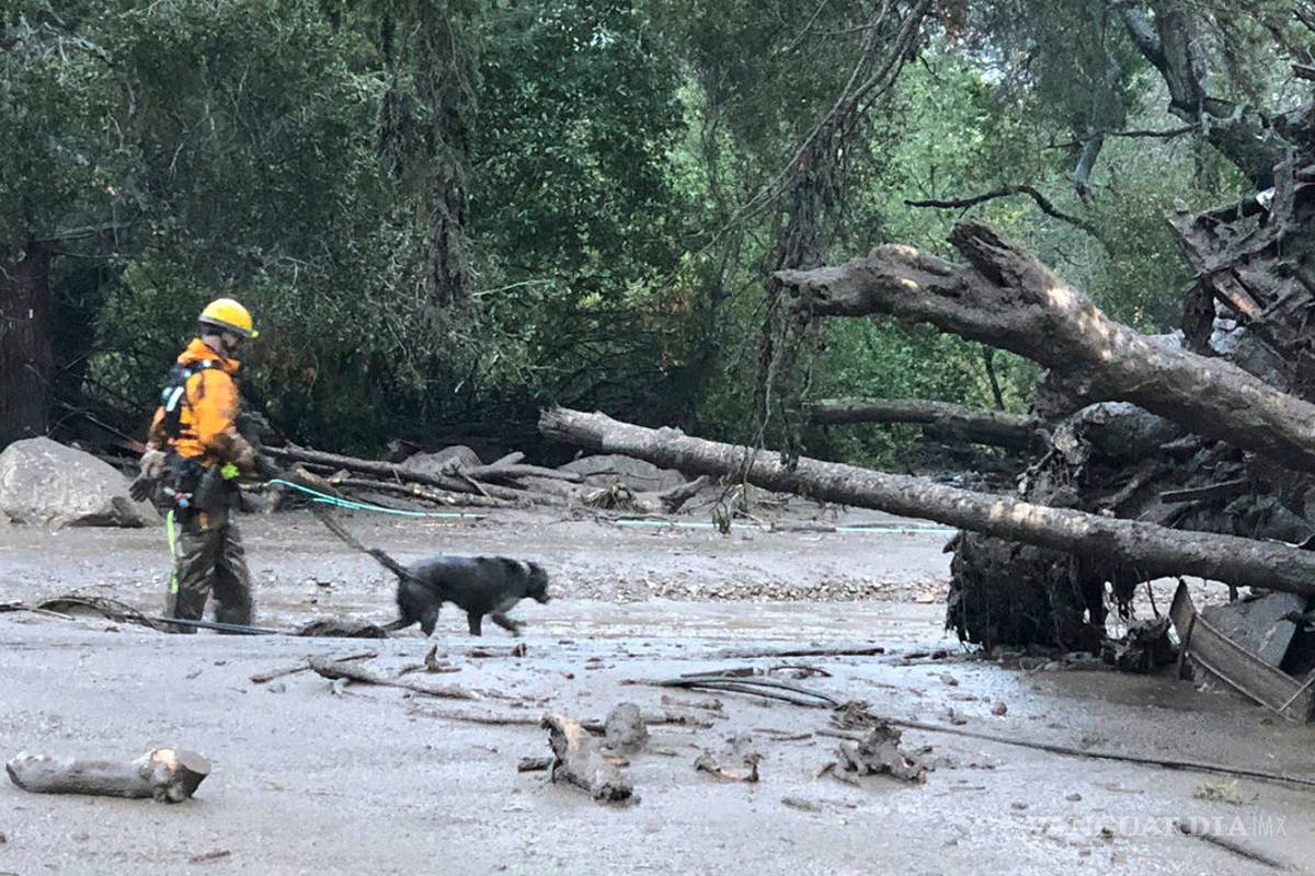 Suman 17 muertos en California por deslaves