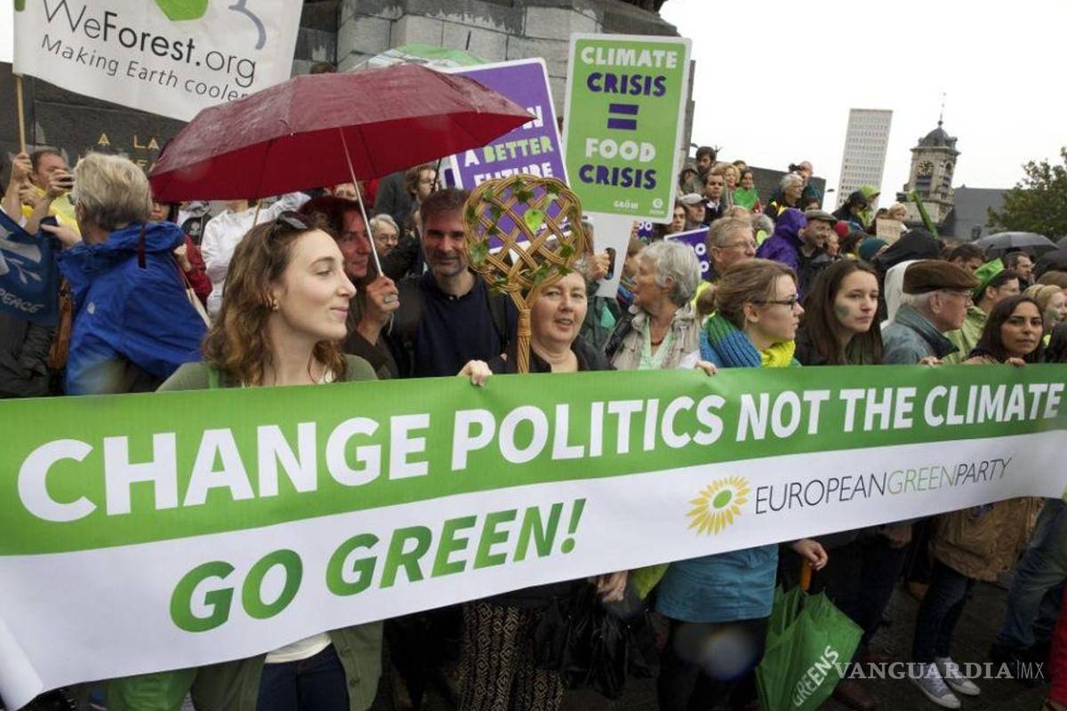Unas 10 mil personas marchan en Bruselas contra cambio climático