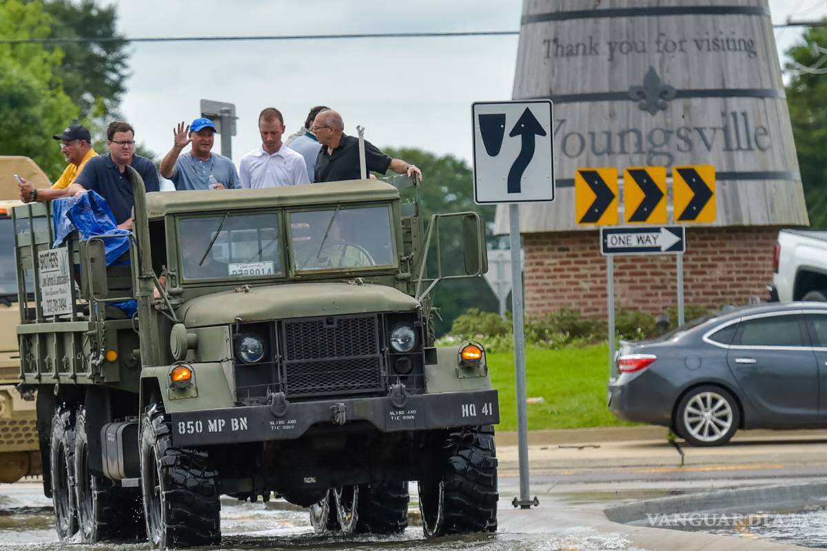 Suman 6 muertos y miles de damnificados en Luisiana por lluvias