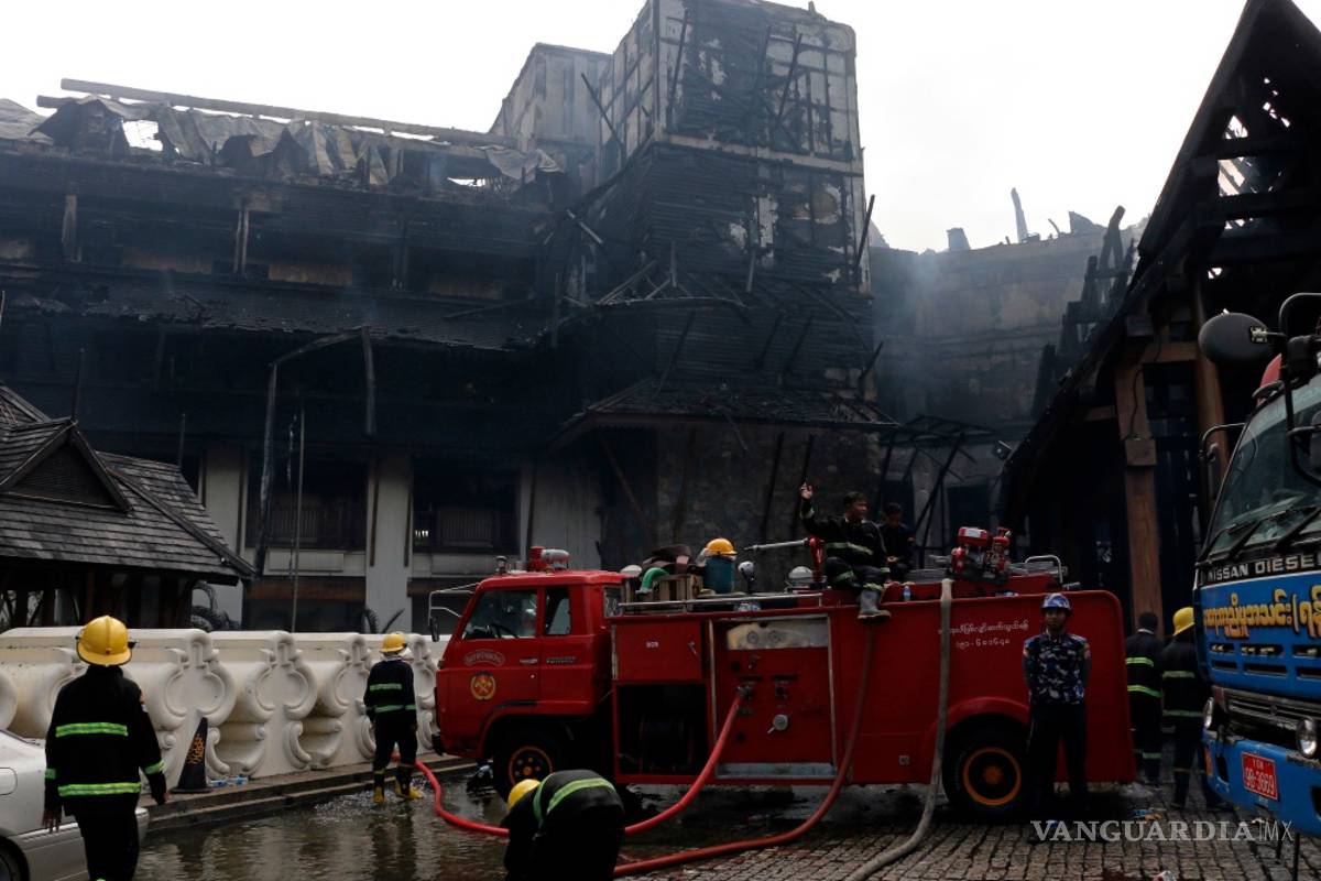 Incendio en lujoso hotel de Myanmar deja un muerto
