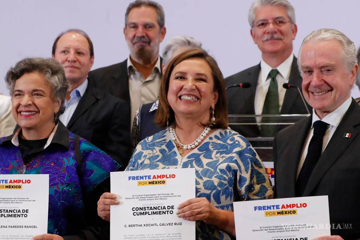 Xóchitl Gálvez, Santiago Creel y Beatriz Paredes se enfrentan; llevan a cabo primer foro del Frente Amplio