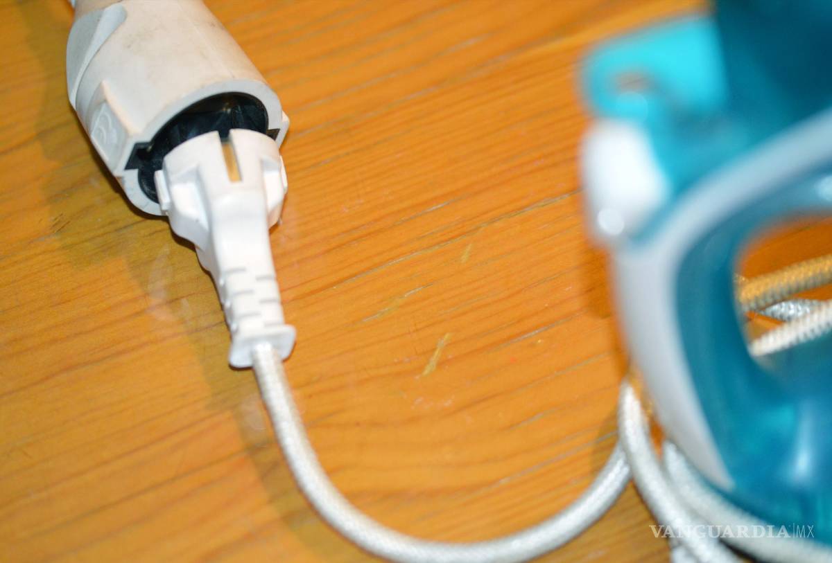 $!En la imagen, una plancha conectada a la red eléctrica. Los enchufes profundos son más seguros que los planos. EFE/Juana Benet