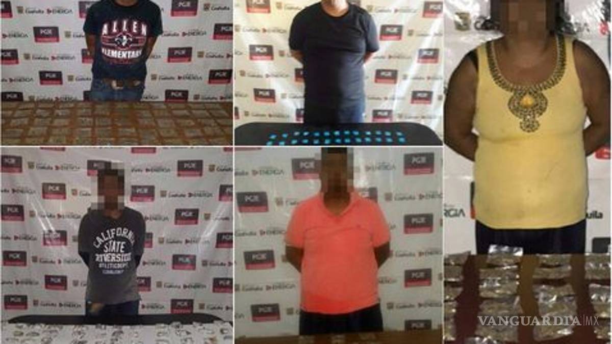 En Coahuila, detienen a 5 por posesión de narcóticos