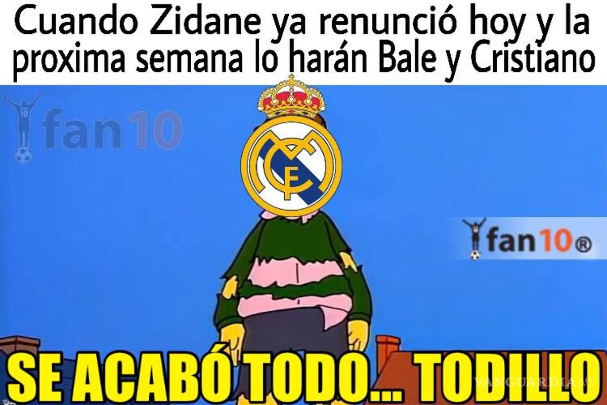 Los memes de la renuncia de Zidane