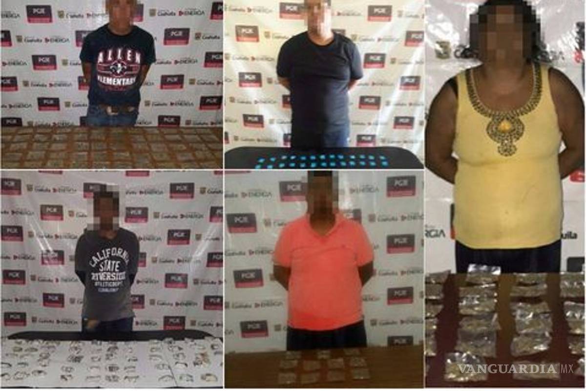En Coahuila, detienen a 5 por posesión de narcóticos