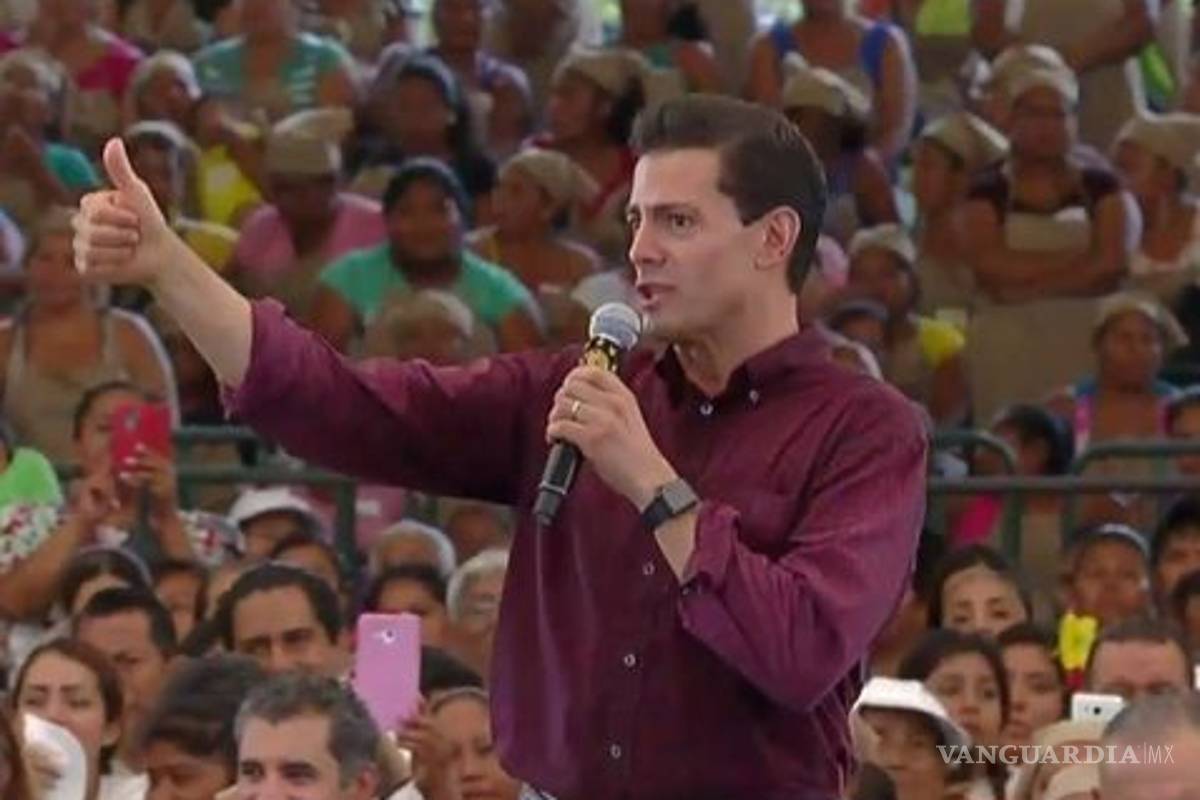 Gobierno federal al pendiente de rezagos en Guerrero: Peña Nieto