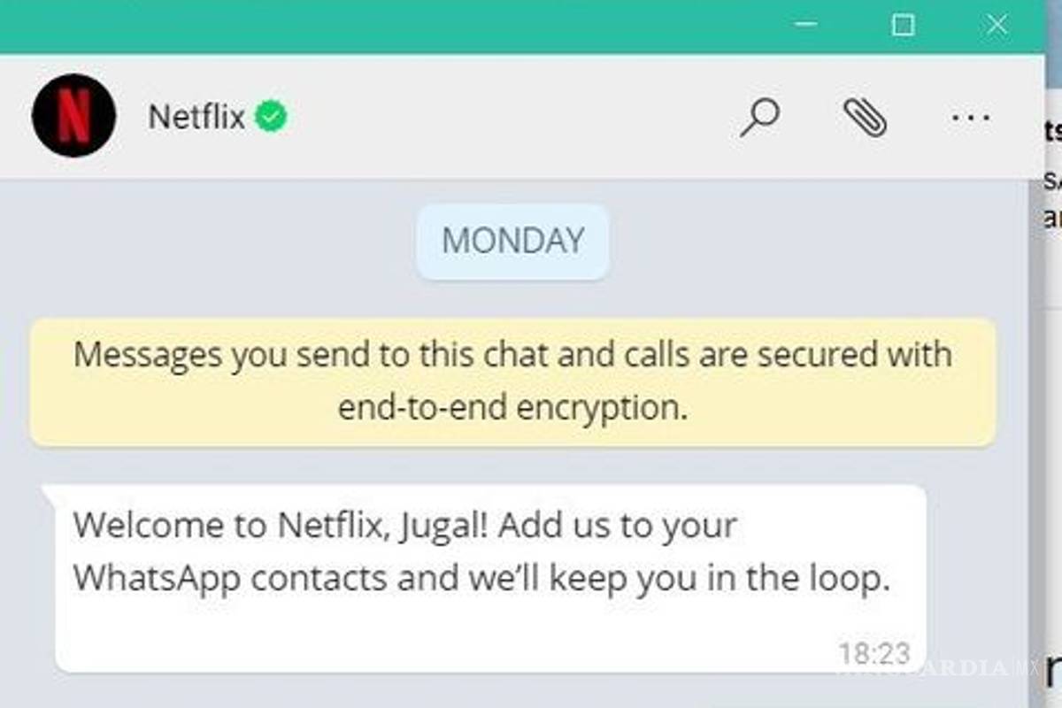 Netflix emitirá recomendaciones por WhatsApp