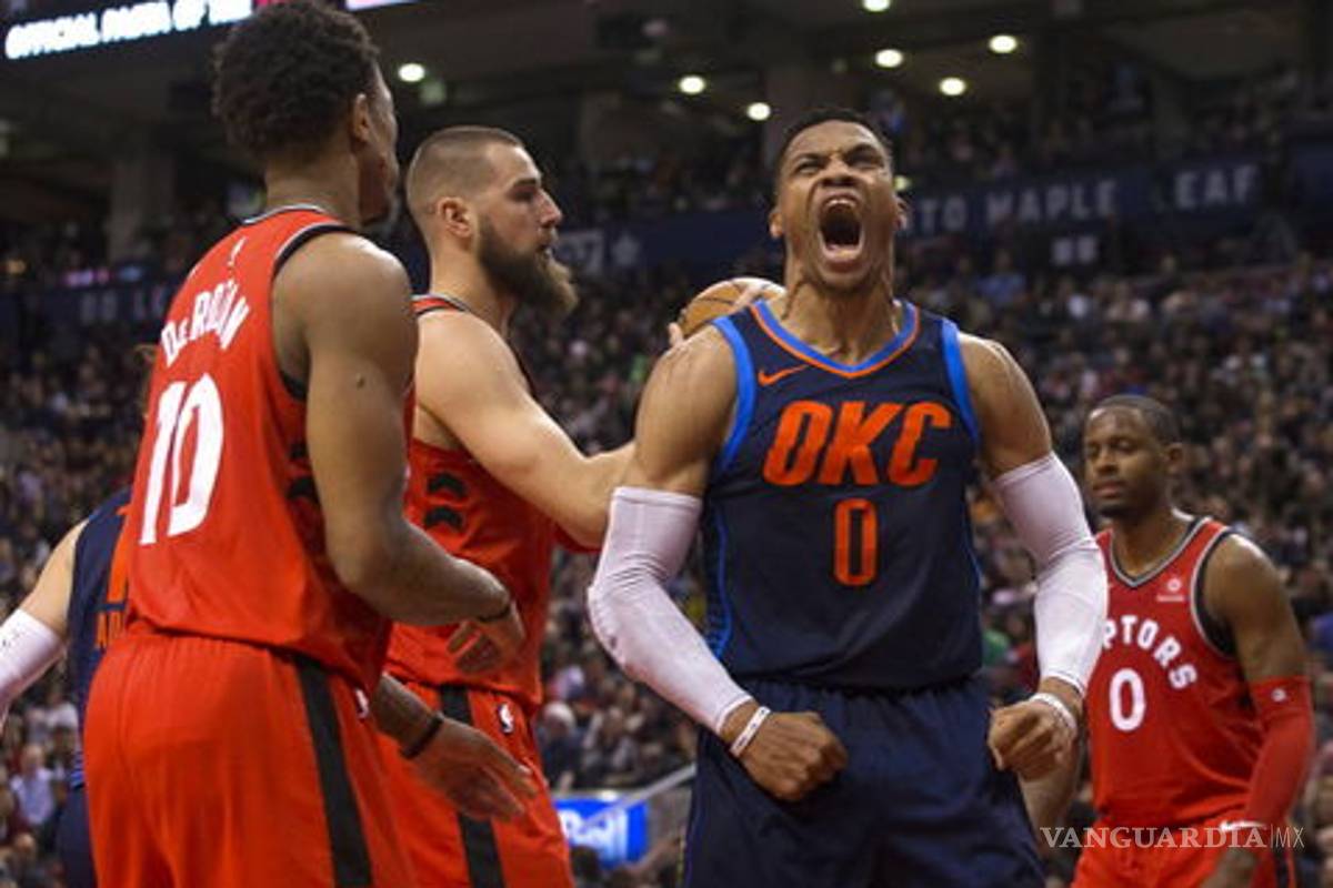 El Thunder frenó la marcha de los Raptors