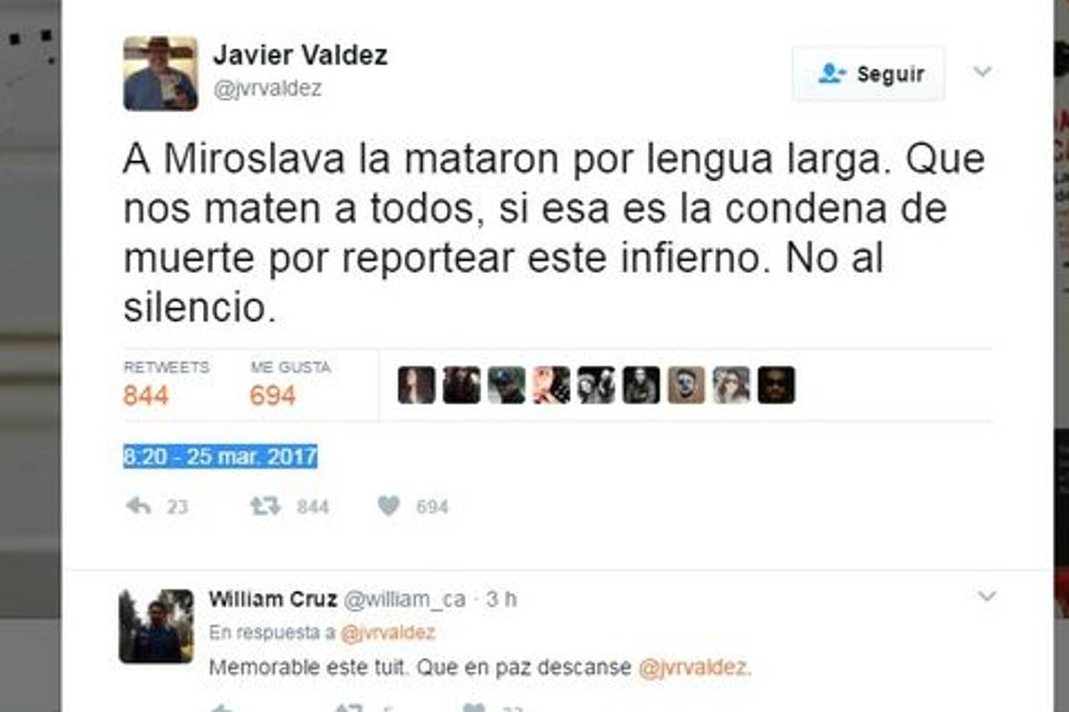 Que nos maten a todos por reportear este infierno: Javier Valdez