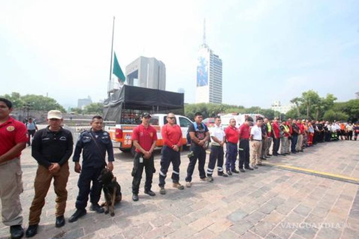Manda Nuevo León 150 elementos para apoyar en las labores de rescate tras sismo