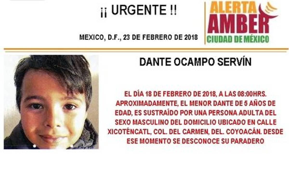 Sustraen a niño de 5 años de su casa en Coyoacán