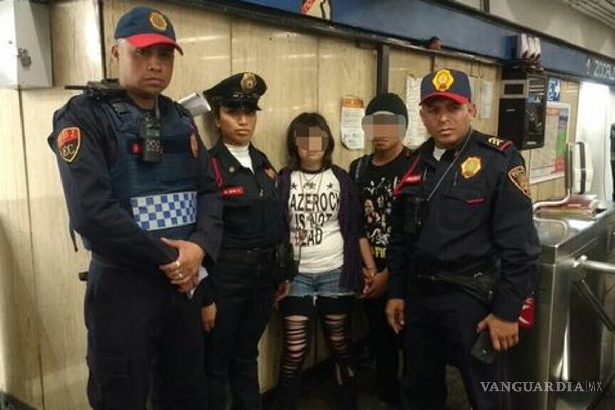 Policías evitan suicidio de joven en metro de la CdMx