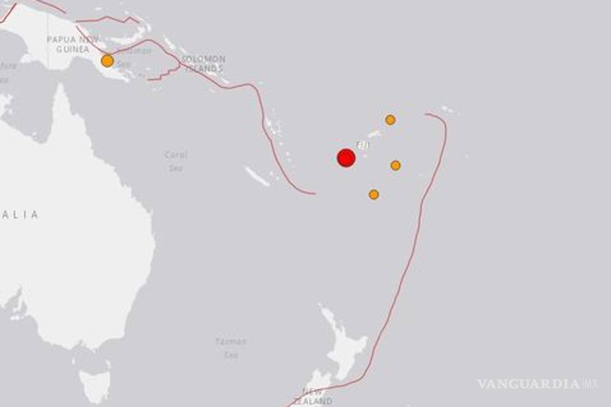 Sismo de 7.2 grados sacude Islas Fiji; descartan tsunami