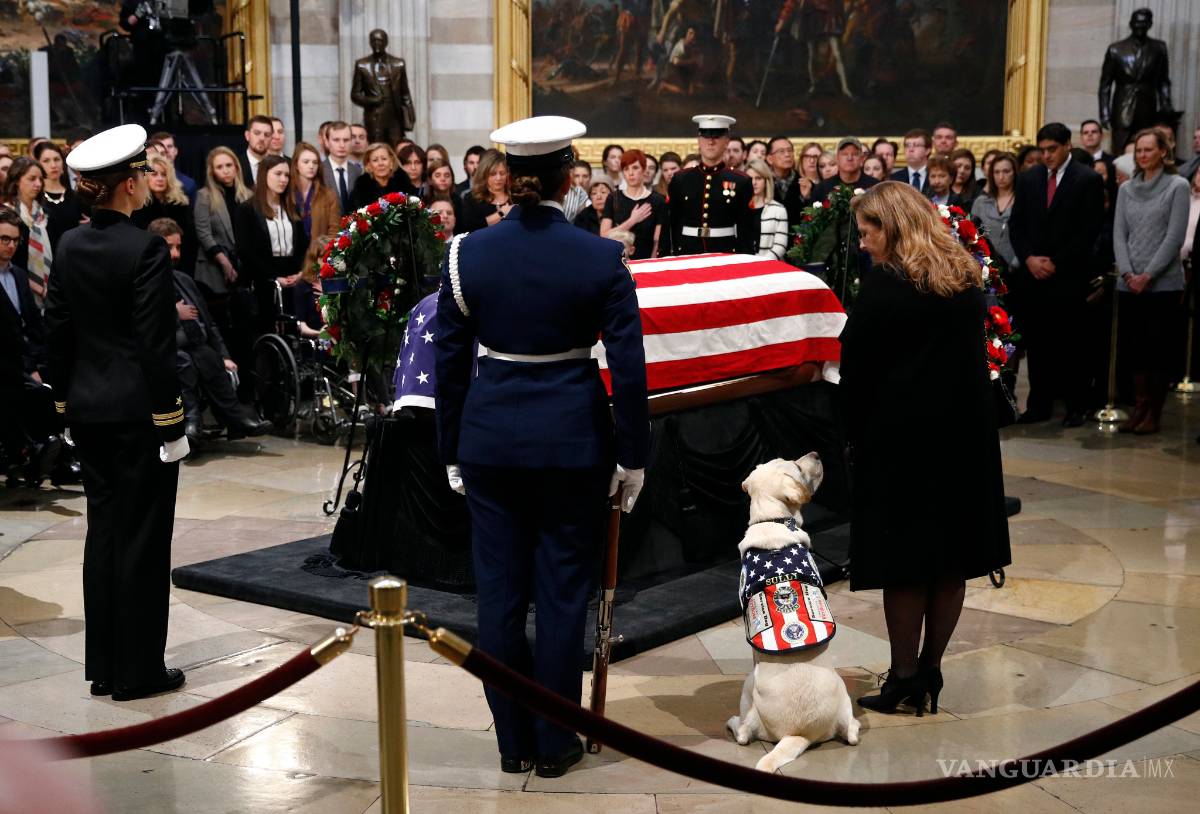 $!Sully, el perro del expresidente George H. W. Bush se despide de su amo (Fotogalería)