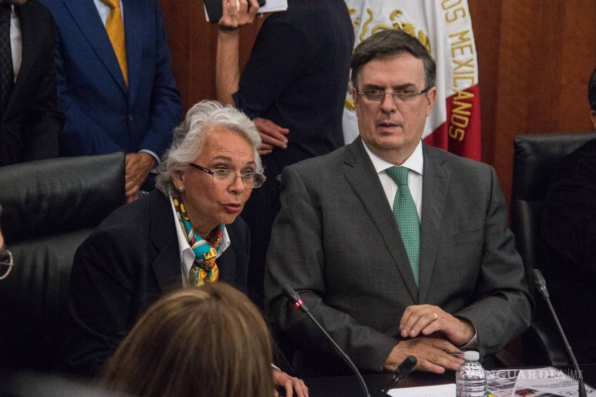 Sánchez Cordero dice no sentirse desplazada por protagonismo de Marcelo Ebrard