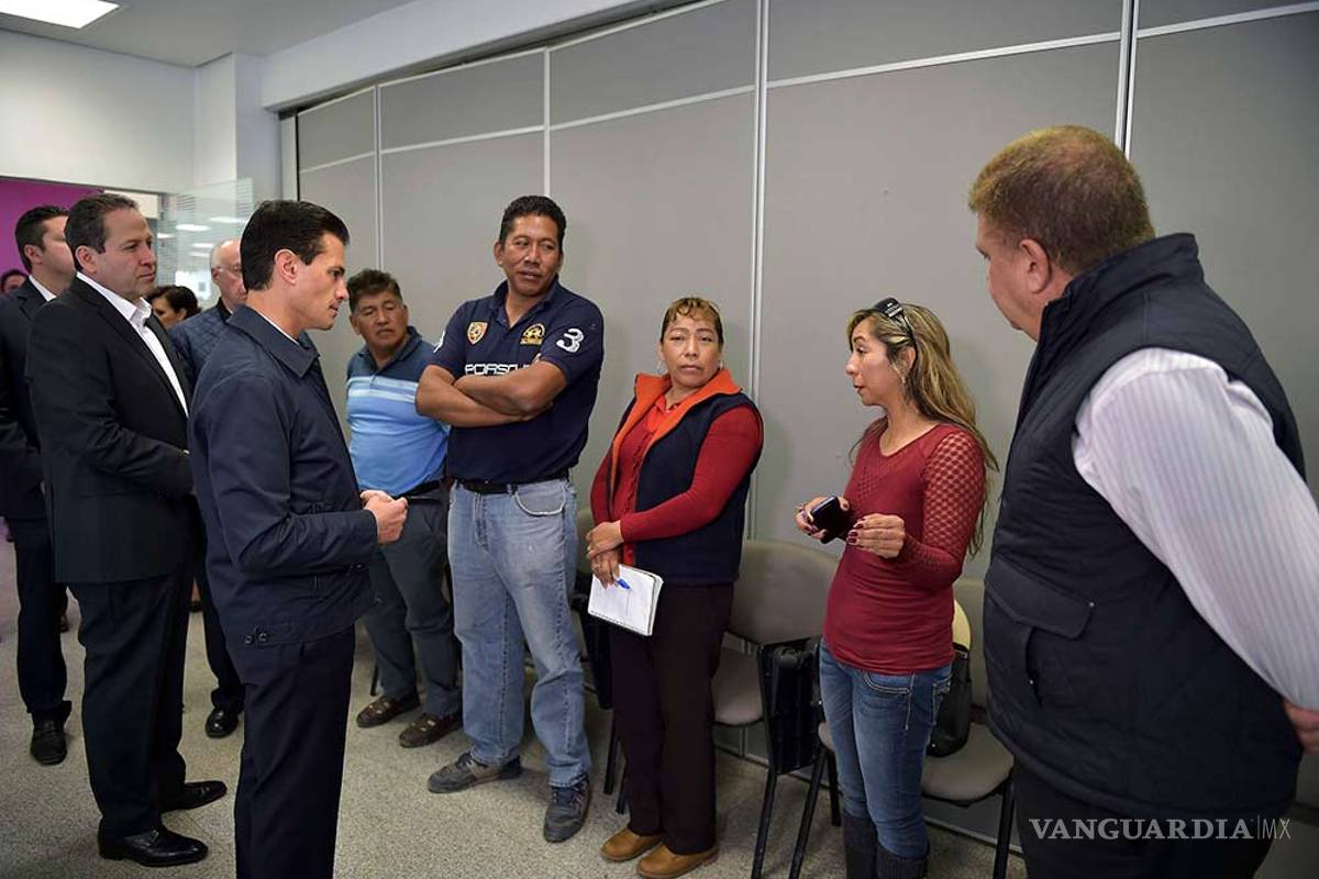 $!Enrique Peña Nieto se compromete a reconstruir mercado en Tultepec