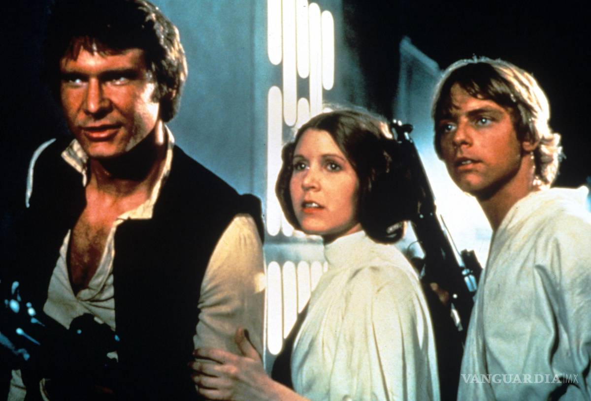 $!Harrison Ford, Carrie Fisher y Mark Hamill en la saga de George Lucas.