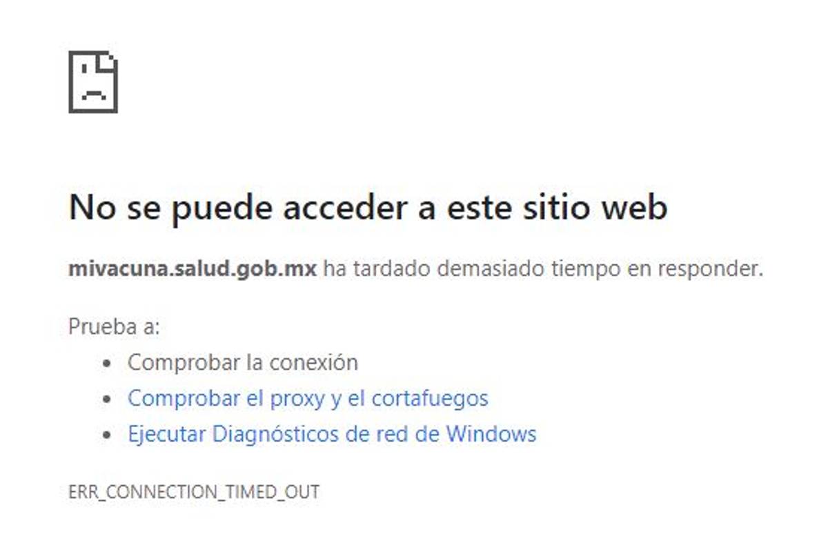 Usuarios reportan fallas en sitio de registro de adultos mayores para vacunación contra COVID-19