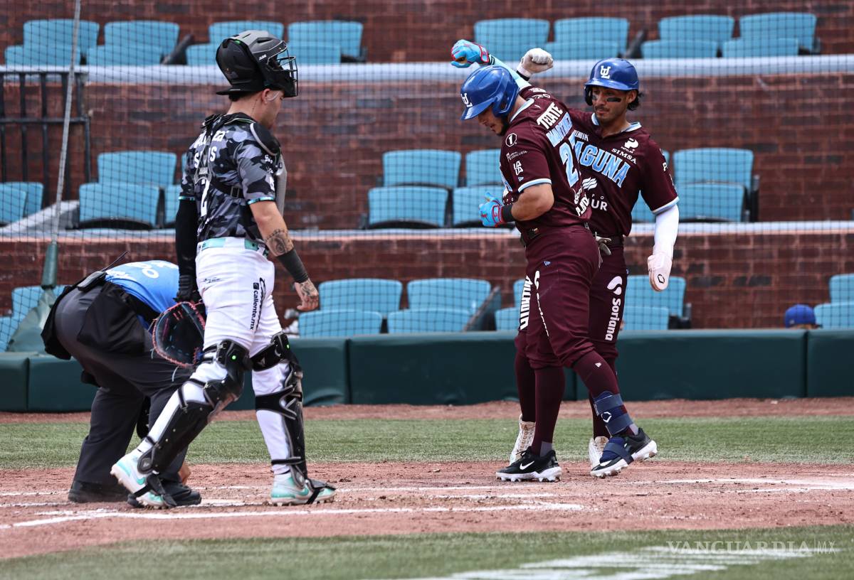 $!Los Algodoneros de Unión Laguna aseguraron la serie en Saltillo tras imponerse 14-4 a los Saraperos en el Estadio Francisco I. Madero.