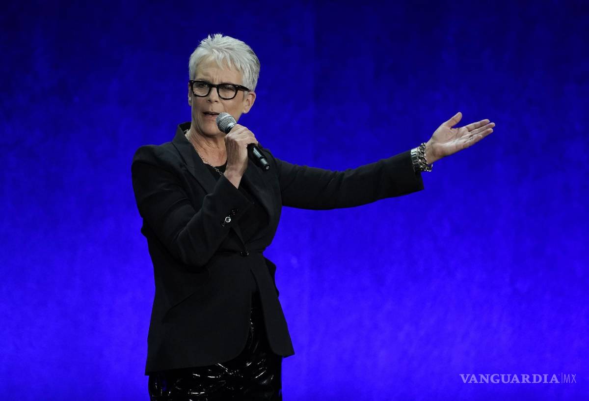 $!Jamie Lee Curtis habla sobre su participación en Halloween Ends, durante el evento de Universal Pictures y Focus Features en CinemaCon 2022.