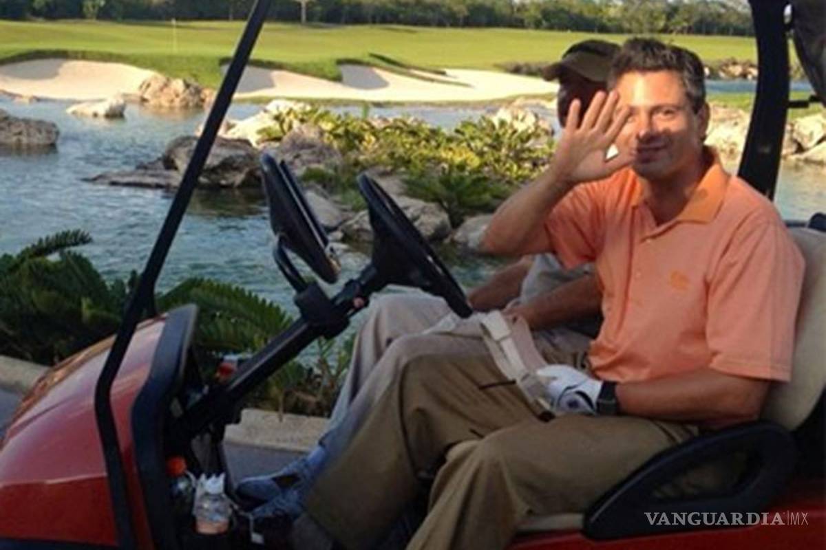 Peña Nieto jugó golf en un campo de España mientras Emilio Lozoya era detenido