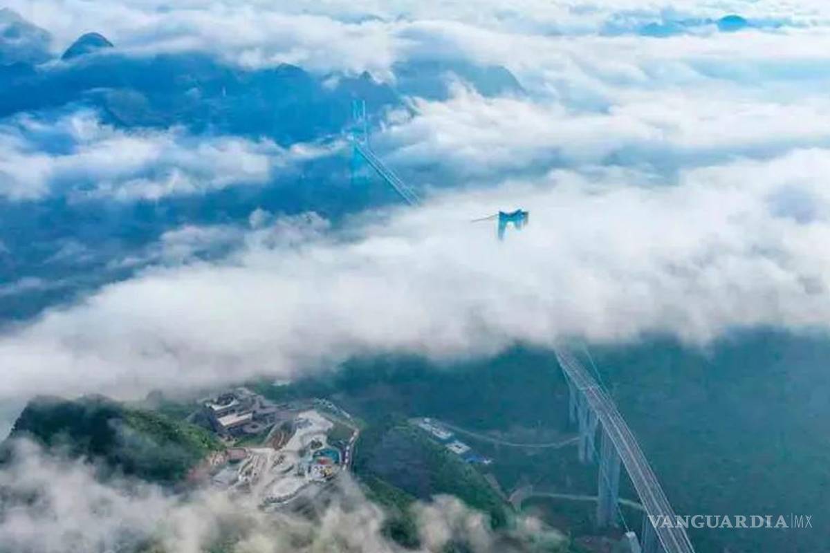 China inaugura el puente más alto del mundo
