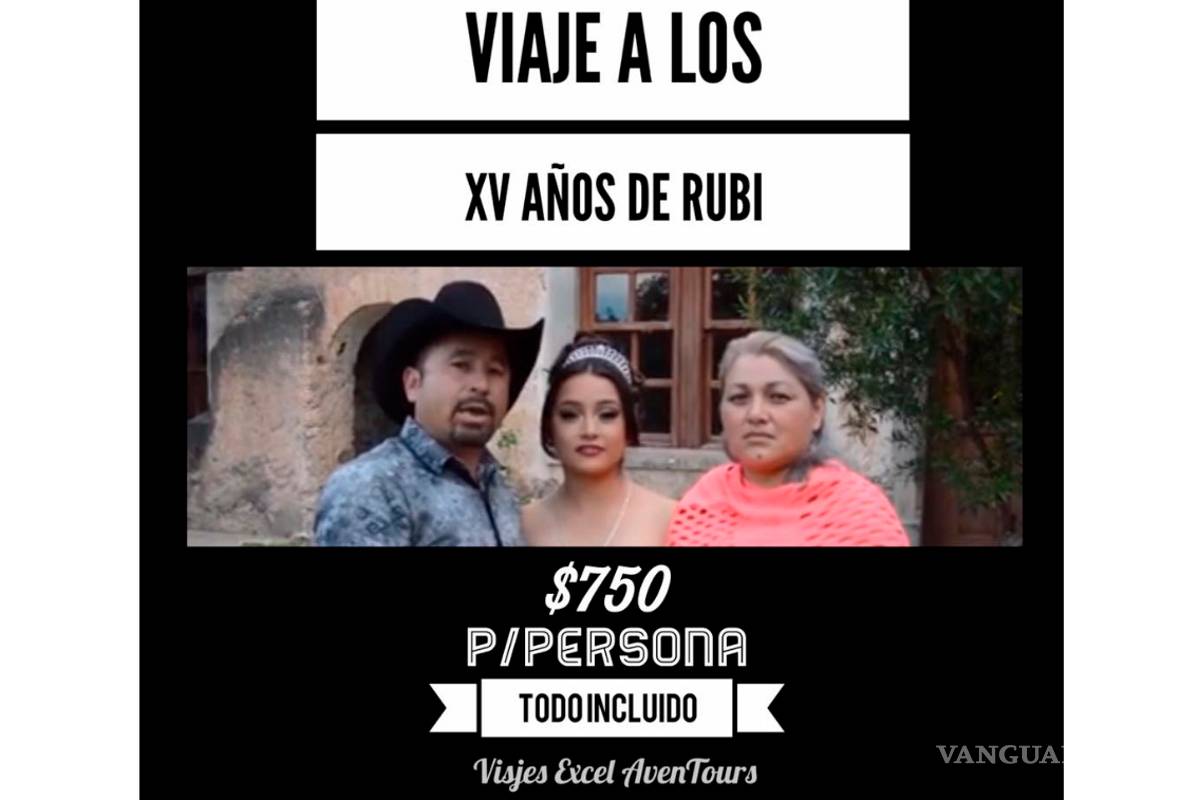 ¿Quieres ir a los XV años de Ruby? Agencia de viajes de Saltillo te lleva