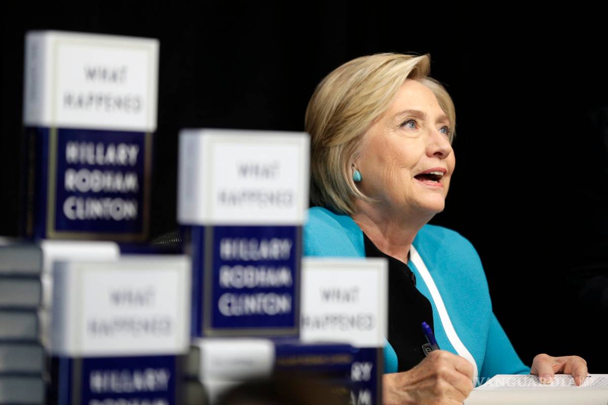 Publica Hillary Clinton su libro &quot;What Happened”