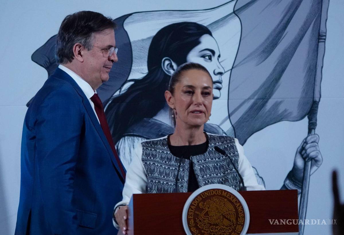 $!Marcelo Ebrard, secretario de Economía, y Claudia Sheinbaum, presidenta de México.