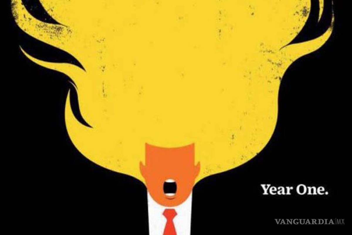 Revista Time muestra a Trump en llamas a un año de su presidencia
