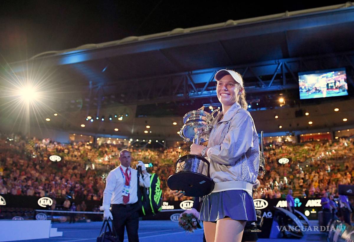 $!Así vivió Caroline Wozniacki su victoria en el Open de Australia