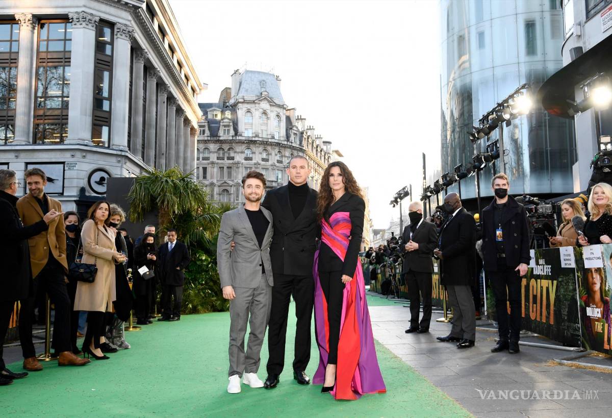 $!Daniel Radcliffe, Channing Tatum y Sandra Bullock acudieron a la premier de la película, en Reino Unido.