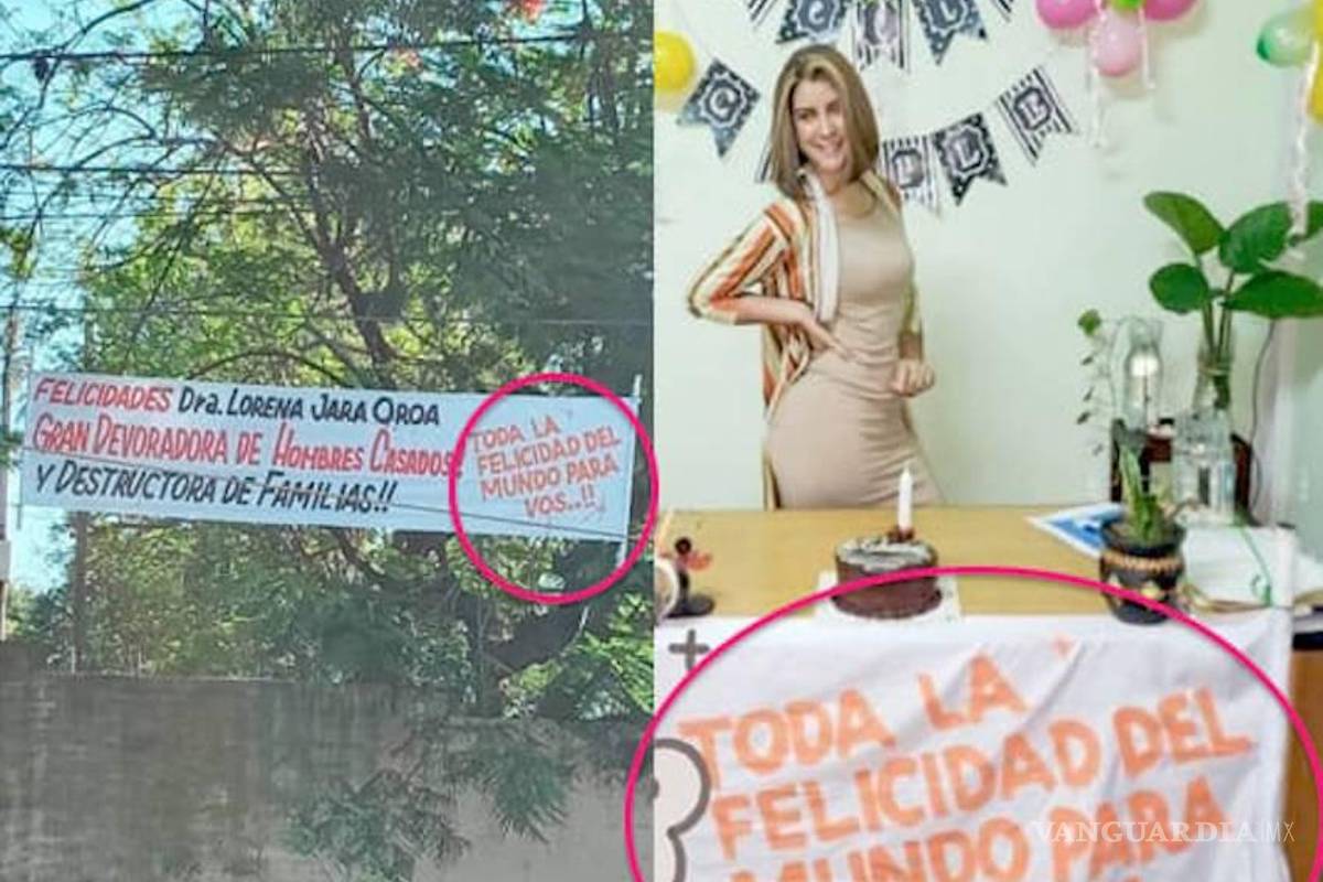 La exponen por ‘robamaridos’ con una manta... la usa como adorno en su cumpleaños