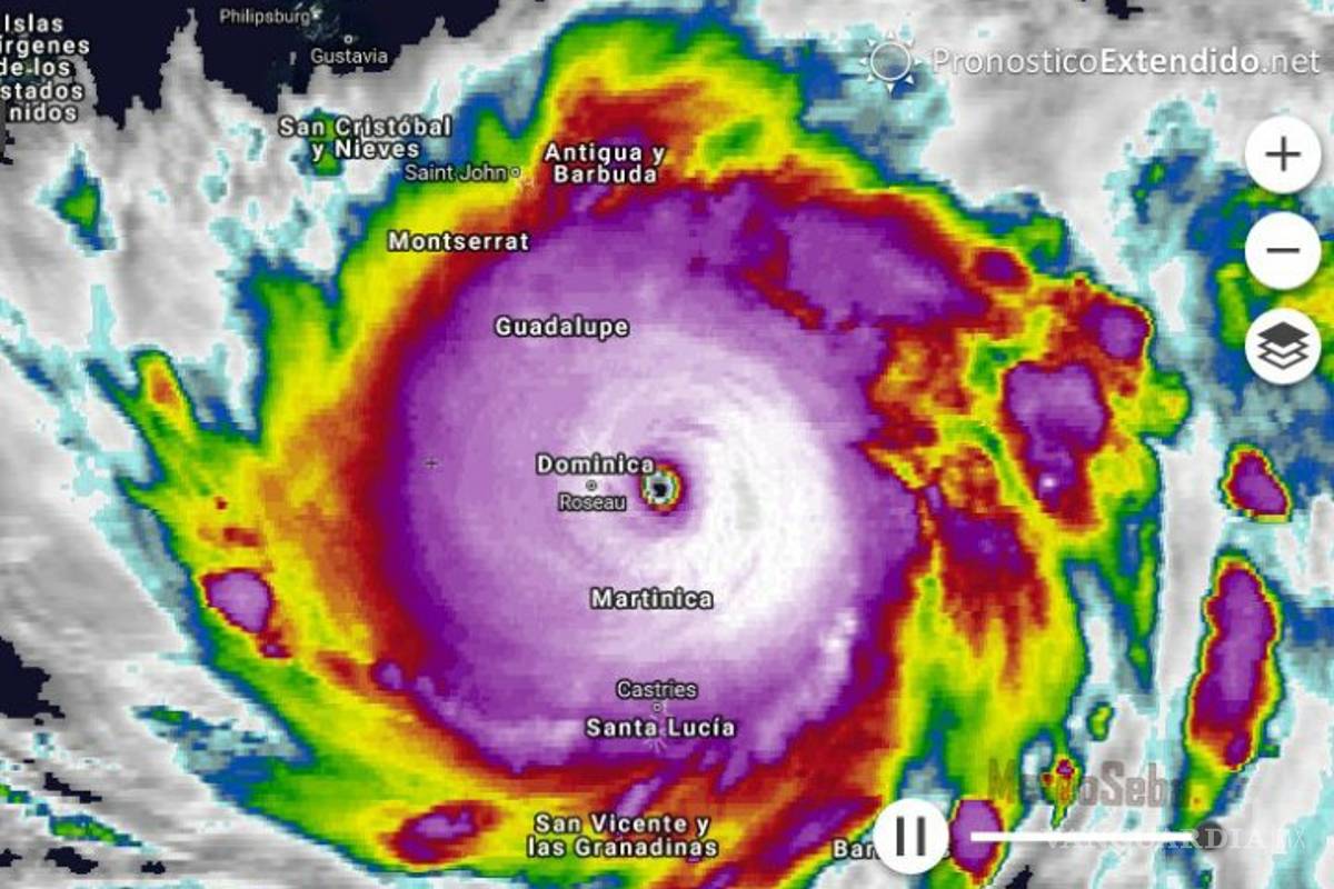 Huracán María se fortalece a categoría 5