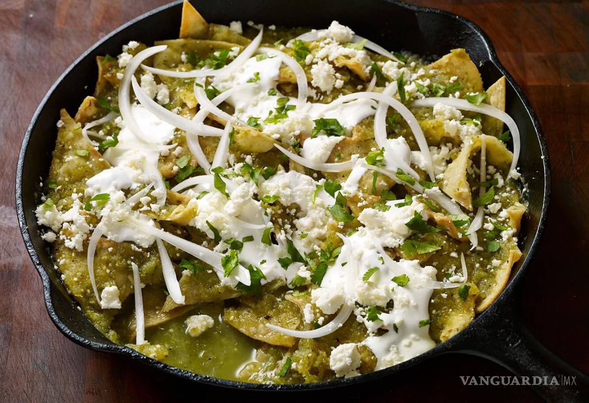 $!Receta 2: Chilaquiles verdes.