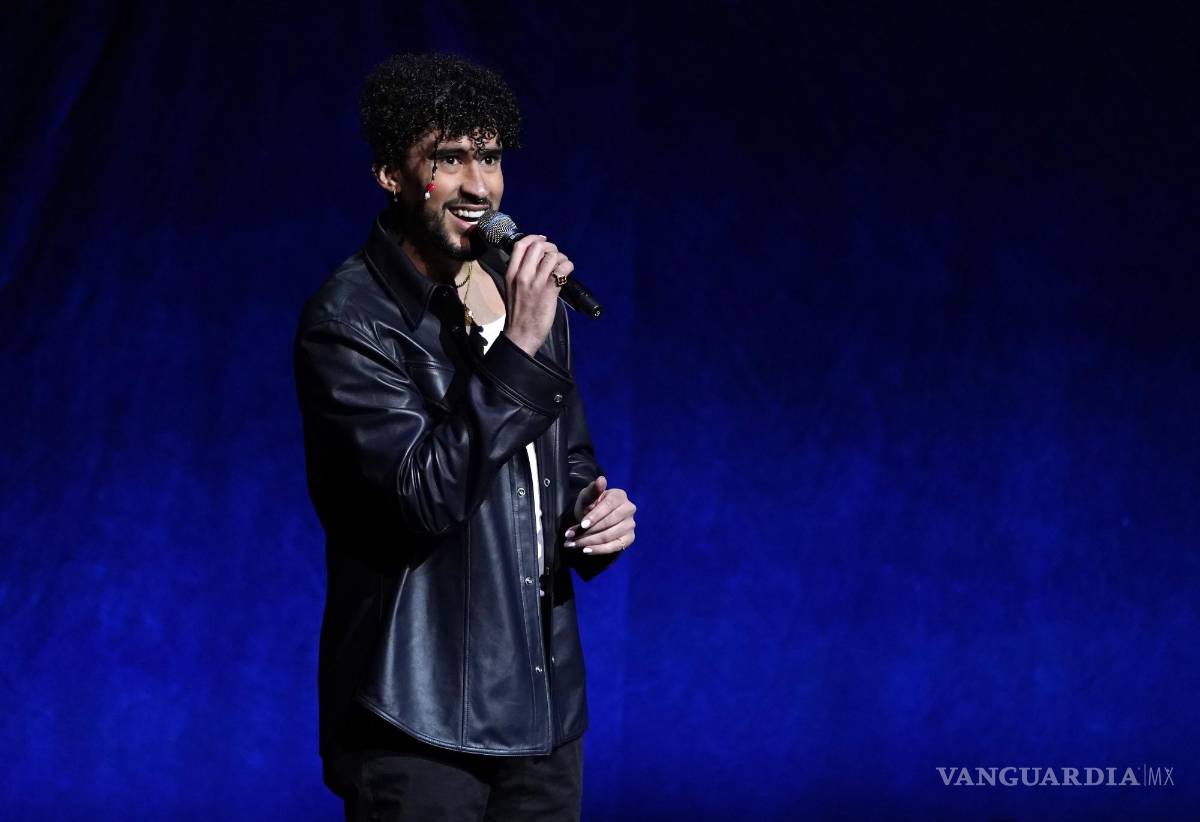 $!El puertorriqueño habla al público durante la presentación de Sony Pictures Entertainment en CinemaCon, en el Caesars Palace en Las Vegas.