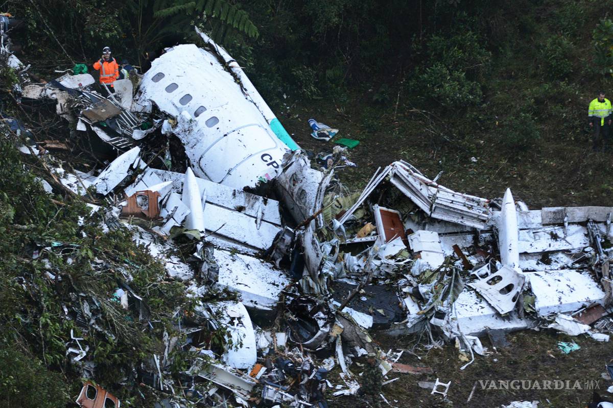 Así quedó el avión del Chapecoense; las imágenes de la tragedia