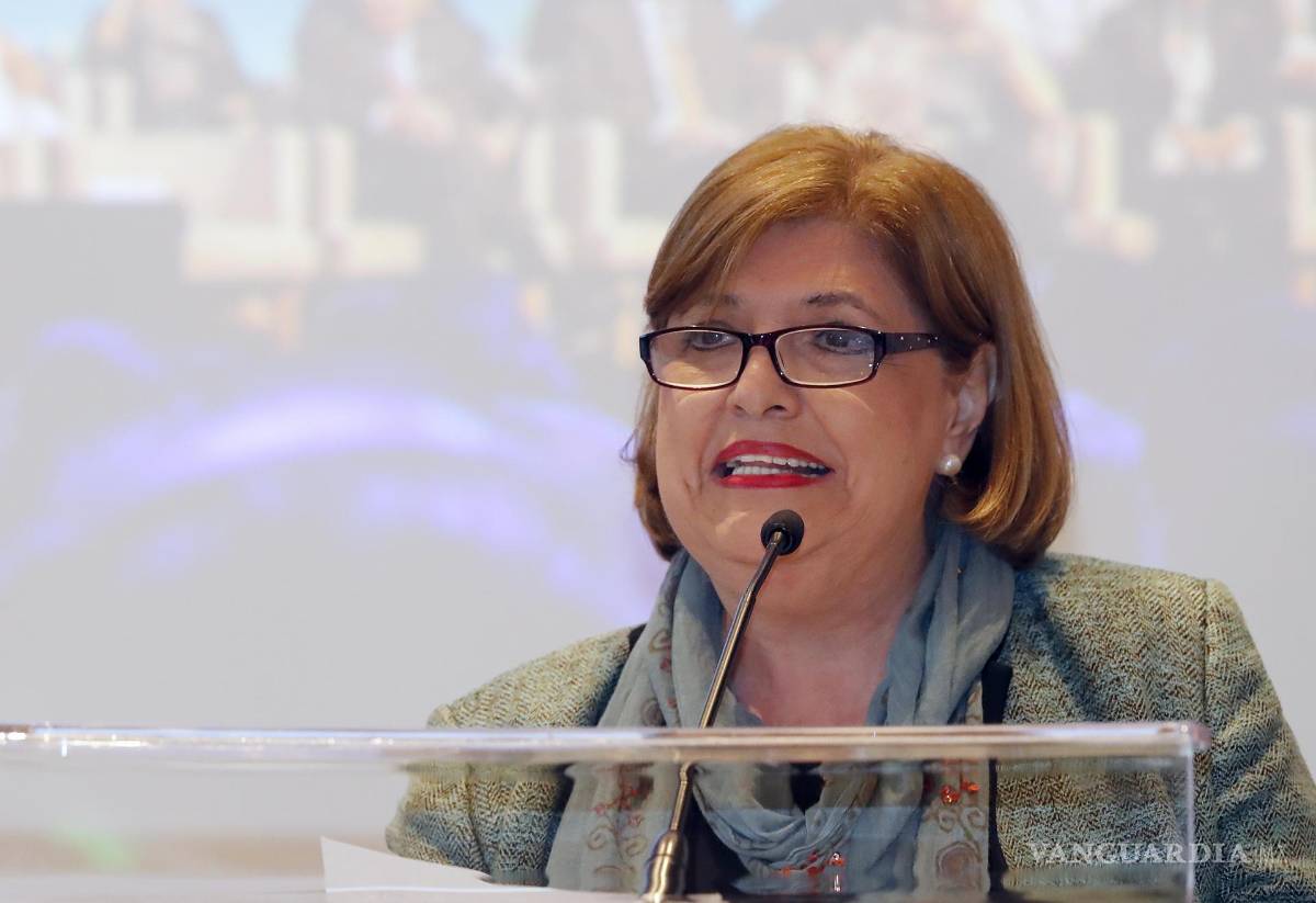 $!La directora del Encuentro Mundial de Valores, María Cristina González Parás, participa durante una conferencia de prensa en Ciudad de México (México).