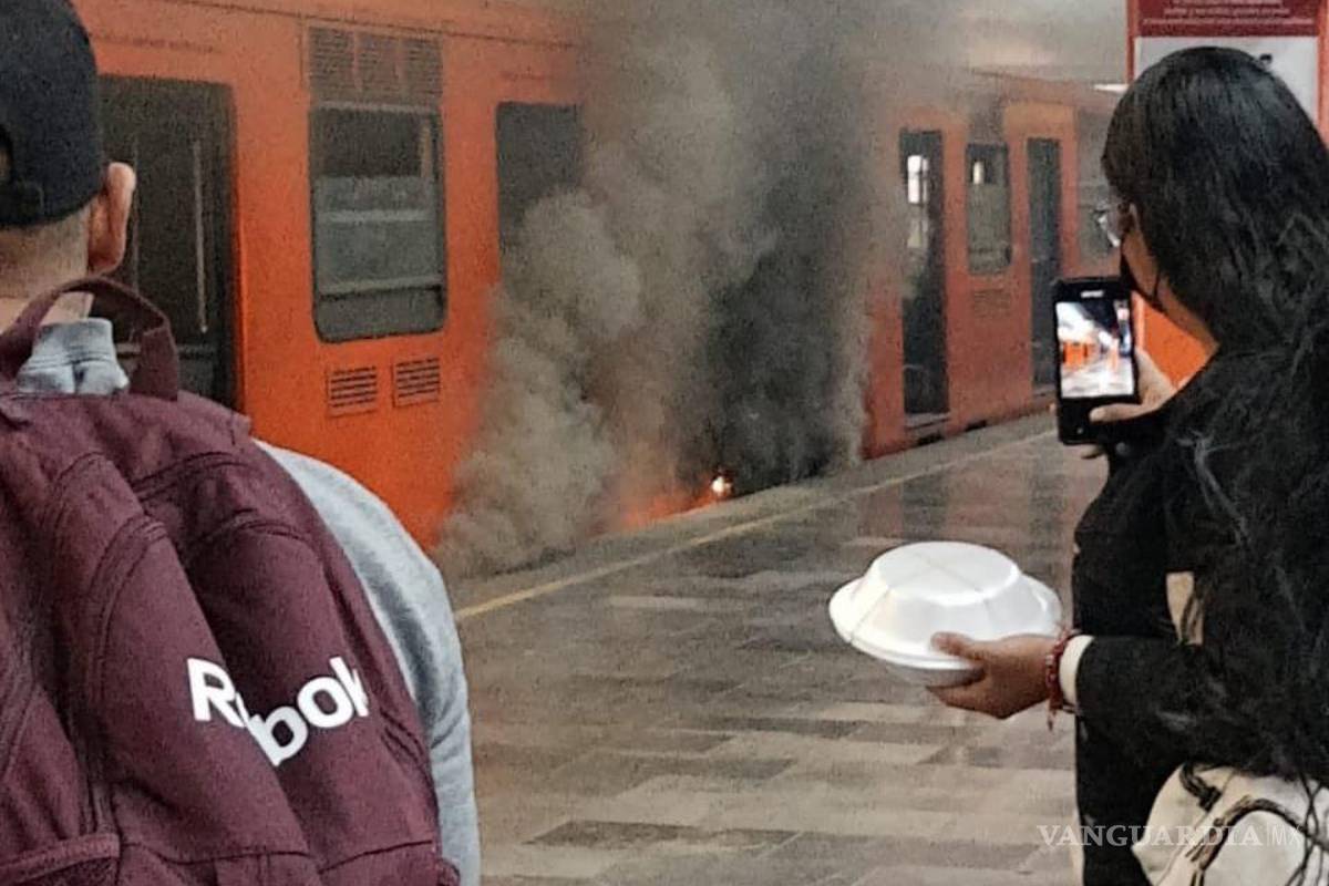 Otro incidente en el Metro de la CDMX; reportan incendio en vagón de la línea 5