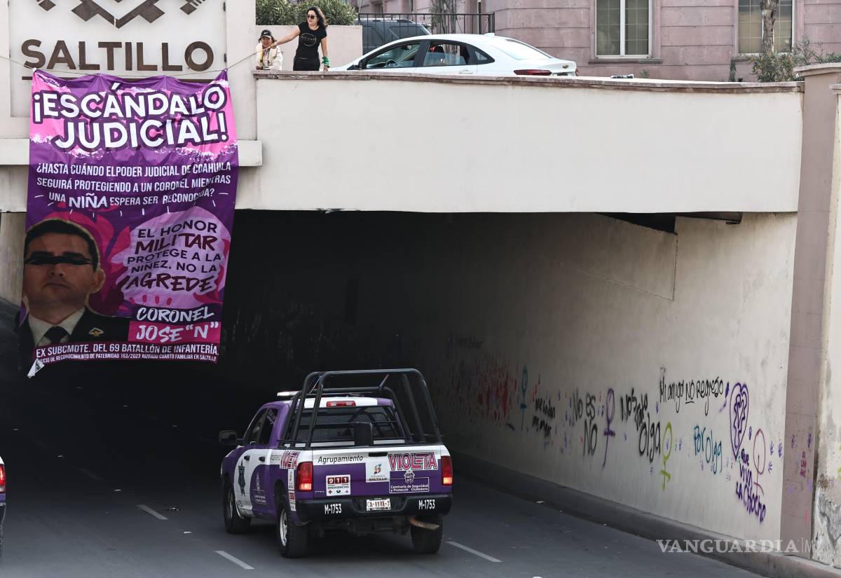 $!Patrullas de la Policía Violeta resguardaron al contingente.