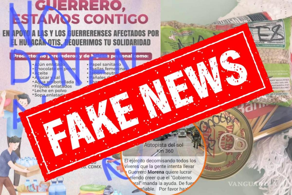 ‘¡No donen!’ Crecen fake news sobre robo de víveres enviados a Acapulco; Sedena y Cruz Roja desmiente rumores